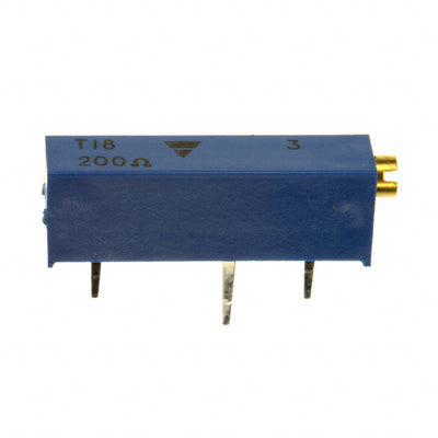T18201KT10 by Vishay Sfernice - TRIMMER 200OHM 0.75W PC PIN SIDE