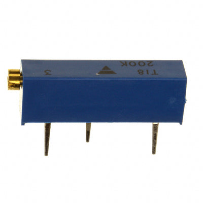 T18204KT10 by Vishay Sfernice - TRIMMER 200K OHM 0.75W PC PIN