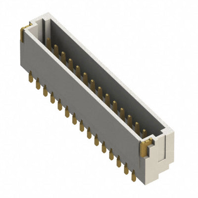 T1M-15-GF-S-RA-TR by Samtec Inc. - CONNECTOR HEADER SMD R/A 15POS 1MM