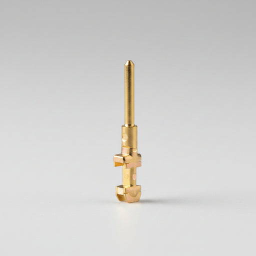 A single gold-colored metal accessory, possibly a small hardware piece or decorative clasp, shown vertically against a plain white background.