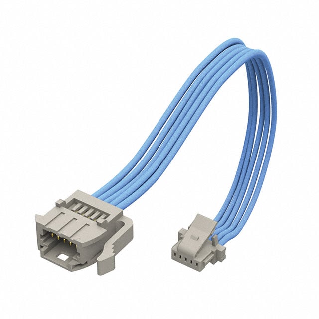 T1PST-08-28-GF-02.0-A-T3 by Samtec Inc. - CABLE 1MM 8POS PNL MNT M TO F