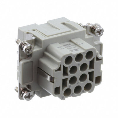 T2050102201-000 by TE Connectivity AMP Connectors - INSERT FML 10POS+1GND HEE-010-F