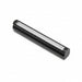 Black curved object on a white background