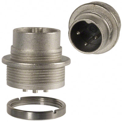 T3262000U by Amphenol Tuchel Industrial - CONNECTOR RECPT MALE 3P SILV SLDR CUP
