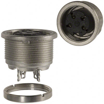 T3303000U by Amphenol Tuchel Industrial - CONNECTOR RECPT FMALE 4P SOLDER CUP