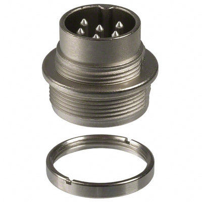 T3402000U by Amphenol Tuchel Industrial - CONNECTOR RECPT MALE 6P SILV SLDR CUP