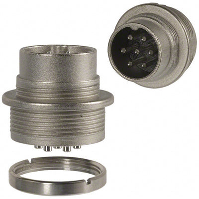 T3477000U by Amphenol Tuchel Industrial - CONNECTOR RECPT MALE 7P SILV SLDR CUP
