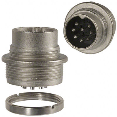 T3506000U by Amphenol Tuchel Industrial - CONNECTOR RECPT MALE 8P SILV SLDR CUP