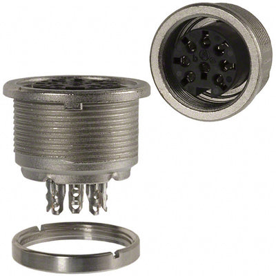 T3507000U by Amphenol Tuchel Industrial - CONNECTOR RECPT FMALE 8P SOLDER CUP