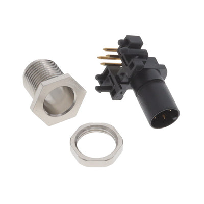 T4144015041-000 by TE Connectivity AMP Connectors - M12 RA M PNL REAR A 4P PCB STD