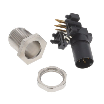 T4144035051-000 by TE Connectivity AMP Connectors - M12 RA M PNL REAR A 5P PCB SHLD