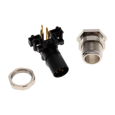 T4144415051-000 by TE Connectivity AMP Connectors - M12 RA M PNL REAR B 5P PCB STD