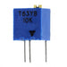 T63YB103KT20 by Vishay Sfernice - TRIMMER 10K OHM 0.25W PC PIN TOP