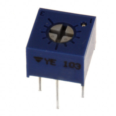 T73YE103KT20 by Vishay Sfernice - TRIMMER 10K OHM 0.5W PC PIN TOP