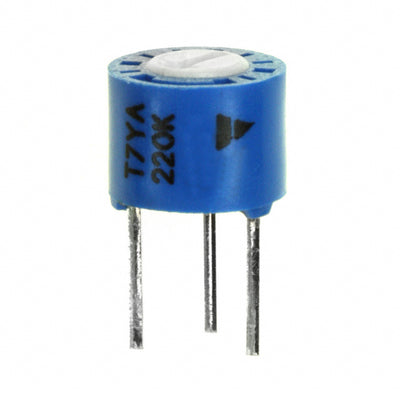 T7YA224MB40 by Vishay Sfernice - TRIMMER 220K OHM 0.5W PC PIN TOP