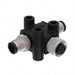 TA-A03F-A03M-A03M-01 by Amphenol LTW - CONNECTOR T-ADPT 3P-3/3P F-M/M INLINE
