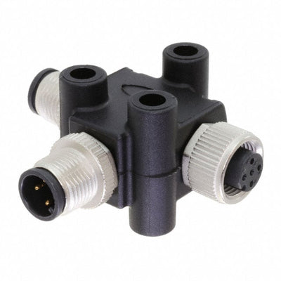 TA-A03M-A03M-A03F-01 by Amphenol LTW - CONNECTOR T-ADPT 3P-3/3P M-F/M INLINE