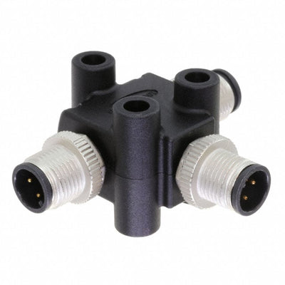TA-A04M-A04M-A04M-01 by Amphenol LTW - CONNECTOR T-ADPT 4P-4/4P M-M/M INLINE