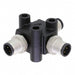 TA-A04M-A04M-A04M-01 by Amphenol LTW - CONNECTOR T-ADPT 4P-4/4P M-M/M INLINE