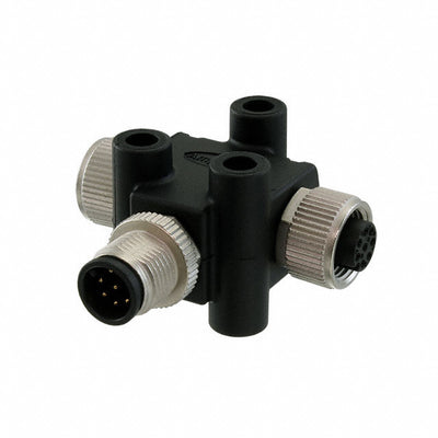 TA-A08M-A08F-A08F-01 by Amphenol LTW - CONNECTOR T-ADPT 8P-8/8P M-F/F INLINE