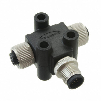 TA-A12M-A12F-A12F-01 by Amphenol LTW - CONNECTOR T-ADAPTER 12P-12/12P M-F/F