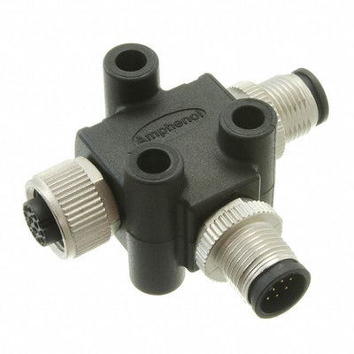 TA-A12M-A12M-A12F-01 by Amphenol LTW - CONNECTOR T-ADAPTER 12P-12/12P M-F/M