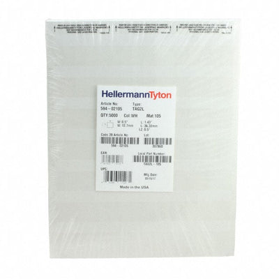 TAG50L-105 by HellermannTyton - LABEL SELF LAMINATNG 1X3.16"" WHT