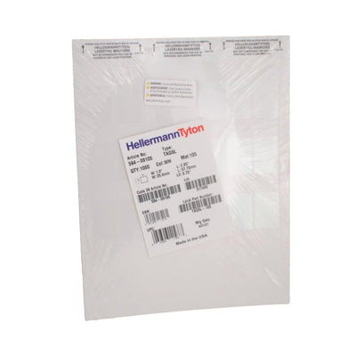 TAG9L-105 by HellermannTyton - LABEL SELF LAMINATNG 1X2.25"" WHT
