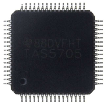 TAS5705PAPR by Texas Instruments - IC AMP CLASS D STER 20W 64HTQFP