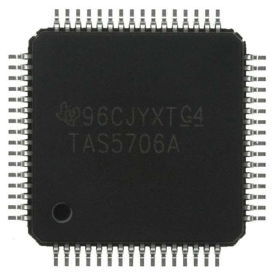 TAS5706APAPR by Texas Instruments - IC AMP AUDIO PWR 20.6W D 64TQFP