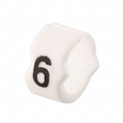STD06W-6 by TE Connectivity Raychem Cable Protection - WIRE MARKER CLIP-ON WHITE