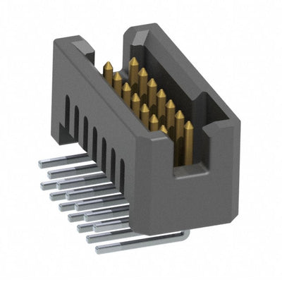 TFM-107-01-LM-D-RA by Samtec Inc. - CONNECTOR HEADER R/A 14POS 1.27MM