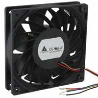 THB1224B by Delta Electronics - FAN AXIAL 120X25.4MM 24VDC WIRE