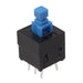 TL2201OAZB1RBLK by E-Switch - PUSH SWITCH DPDT 0.1A 30V