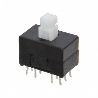 TL4201EEYB by E-Switch - PUSH SWITCH 4PDT 0.1A 30V