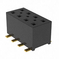 TLE-104-01-G-DV-K by Samtec Inc. - CONNECTOR RECPT 8POS 0.079 GOLD SMD