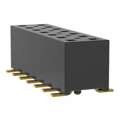 TLE-107-01-G-DV-A-K-TR by Samtec Inc. - CONNECTOR RECPT 14POS 0.079 GOLD SMD
