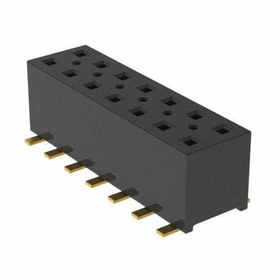 TLE-107-01-G-DV-P-TR by Samtec Inc. - CONNECTOR RECPT 14POS 0.079 GOLD SMD