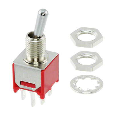 TMD1T3B1M1QE by TE Connectivity ALCOSWITCH Switches - SWITCH TOGGLE DPDT 3A 120V