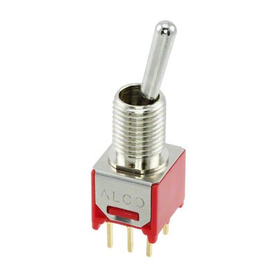 TMD1T4B5M2RE by TE Connectivity ALCOSWITCH Switches - SWITCH TOGGLE DPDT 0.4VA 20V