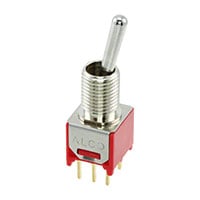 TMD1T4B5M2RE by TE Connectivity ALCOSWITCH Switches - SWITCH TOGGLE DPDT 0.4VA 20V