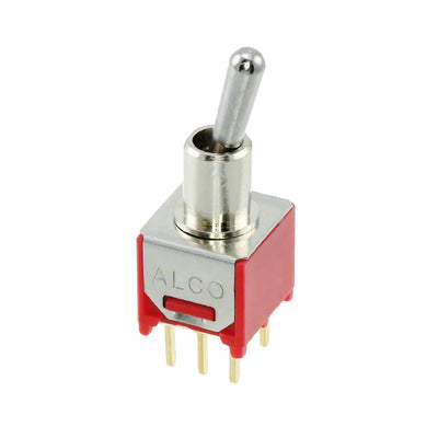 TMD1T5B2M2RE by TE Connectivity ALCOSWITCH Switches - SWITCH TOGGLE DPDT 0.4VA 20V