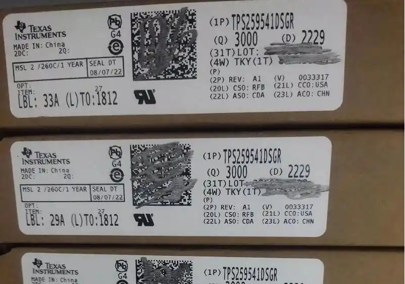 TPS259541DSGR by Texas Instruments - IC ELECTRONIC FUSE 7.5% 8WSON