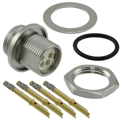 TS2P4F20 by Switchcraft Inc. - CONNECTOR RECPT FMALE 4POS GOLD CRIMP