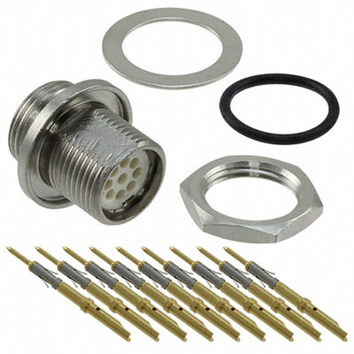 TS2P9M26 by Switchcraft Inc. - CONNECTOR RECPT MALE 9POS GOLD CRIMP
