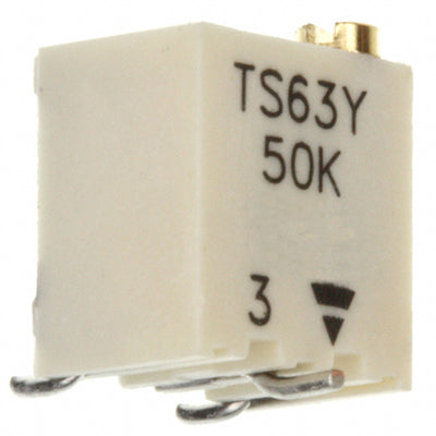 TS63Y503KR10 by Vishay Sfernice - TRIMMER 50K OHM 0.25W GW TOP ADJ