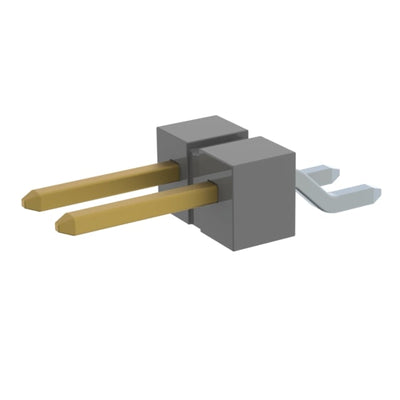 TSM-102-01-SM-SH by Samtec Inc. - CONNECTOR HEADER SMD R/A 2POS 2.54MM