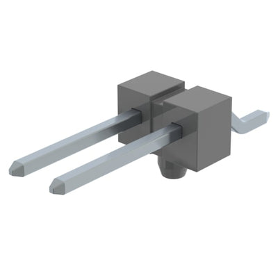 TSM-102-02-T-SH-A by Samtec Inc. - CONNECTOR HEADER SMD R/A 2POS 2.54MM