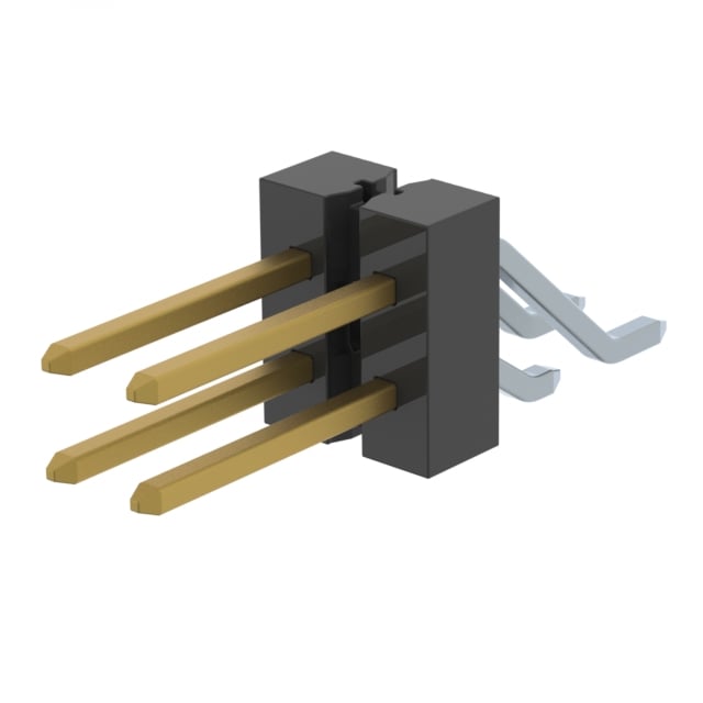 TSM-102-02-LM-DH-P-TR by Samtec Inc. - CONNECTOR HEADER SMD R/A 4POS 2.54MM