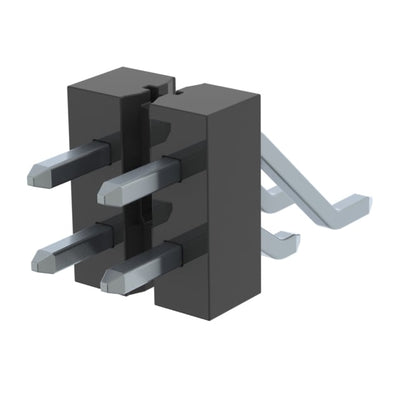 TSM-102-04-T-DH-P-TR by Samtec Inc. - CONNECTOR HEADER SMD R/A 4POS 2.54MM